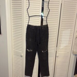 Stylish Black Ripped Jeans